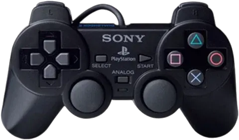 Playstation 2 Dual Shock Controller Black (Renewed)